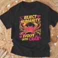 Reject Humanity Evolve To Crab ファニーカニ Tシャツ 高齢者への贈り物