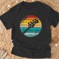 Retro Bajista Rockero Músico Instrumento Música Bajo Camiseta unisex Regalos para ancianos