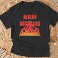 Rising Rockstar Fire Rocker Music Fun ロジックロックスター フェスティバル Tシャツ 高齢者への贈り物