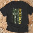 Rockwall Texas Camouflage Usa Flag Tシャツ 高齢者への贈り物