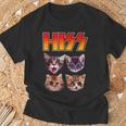 Hiss Cat Cat Lover Kittens Rock Music Cat Hiss Tシャツ 高齢者への贈り物