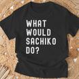 Sachiko ならどうするだろうか Tシャツ 高齢者への贈り物
