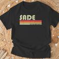 Sade 名前入り レトロヴィンテージ 80年代 90年代 誕生日 Tシャツ 高齢者への贈り物