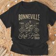 Salinas De Bonneville Motociclismo Carreras Moterointage Camiseta unisex Regalos para ancianos