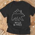 Salvaje Y Libertad Camiseta unisex Regalos para ancianos