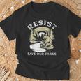 Save Our Parks ビンテージ スモーキー ザ レジスト ベア国立公園 Tシャツ 高齢者への贈り物