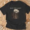 Save The Planet かわいいラッコ。 Tシャツ 高齢者への贈り物