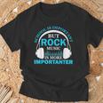 School Is Important But Rock Music Is More Importanter Tシャツ 高齢者への贈り物