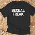Sexual Freak 面白い言い回し皮肉なかわいいセクシーなクールなセックス Tシャツ 高齢者への贈り物