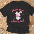 Shake Your Bunny Tail 愛らしいバブルガム Tシャツ 高齢者への贈り物