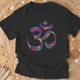 Símbolo Om Aum Ohm Mandala Hindú Yoga Meditación Namaste In Mangas Camiseta unisex Regalos para ancianos
