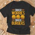 Smash Worriesmash Burgers tress Relief Quote Tシャツ 高齢者への贈り物