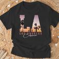 Souvenir Du Coucher Deoleil La Los Angeles Californie T-Shirt Cadeaux pour les vieillards