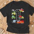 Soy 1 Cumpleaños Niño 1St Bday Coche Camión De Bomberos Avión Tractor Camiseta unisex Regalos para ancianos