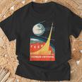 Sputnik Ussr ビンテージポスター製品 共産主義ソ連宇宙 Tシャツ 高齢者への贈り物