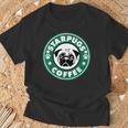 Starpugs コーヒーパグ 犬好き ギフト Tシャツ 高齢者への贈り物