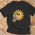 Sunshine Drink アイスコーヒー 楽しい Tシャツ 高齢者への贈り物