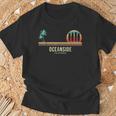 Surfista Californiaurf Oceanside ヴィンテージサーフボード Tシャツ 高齢者への贈り物