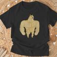 Swole Doge Meme Buff Doge Meme Tシャツ 高齢者への贈り物
