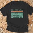 Synthesizer アナログシンセテクノ酸djプロデューサー ビンテージ Tシャツ 高齢者への贈り物