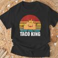 Taco King For Tacos Lover メキシカンタコス ファニー タコス サンセット Tシャツ 高齢者への贈り物