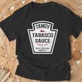 Tangy Tabasco ソースグループ 調味料ファミリーマッチング Tシャツ 高齢者への贈り物