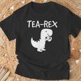 Tea-Rex Dino レジャー ファン クール Tシャツ 高齢者への贈り物