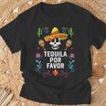 Tequila Por Favor アルコール テキーラ酒飲み メキシコ Tシャツ 高齢者への贈り物