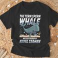 Term マッコウクジラ Was Discovered By Navaleamen Tシャツ 高齢者への贈り物
