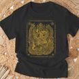 Thailandak Yant Tattoo Magical Thai Tattoos Thailand Tシャツ 高齢者への贈り物