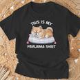 This Is My Pawjama Pomeranian 公式犬用昼寝 Tシャツ 高齢者への贈り物