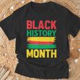 History Month ペイントブラシ ジューンティーンス ブラックヒストリー Tシャツ 高齢者への贈り物