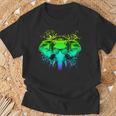 Trippy Dj Cadeau Pour Ravers Techno House Éléphant Psychédélique T-Shirt Cadeaux pour les vieillards