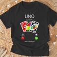 Uno Calls And I Must Be For Children Tシャツ 高齢者への贈り物