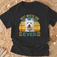 Uomo Concritta Best Westie Dad Ever Per La Festa Del Papà Maglietta Regalos para ancianos