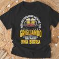Uomo Divertente Barbecue & Birra Griglia Bbq Papà Maglietta Regalos para ancianos