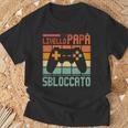 Uomo Livello Padrebloccato Giocatore Papà Nascita Annuncio Maglietta Regalos para ancianos