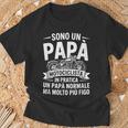 Uomo Papà Figo Motociclista Motociclismo Divertente Papà Maglietta Regalos para ancianos