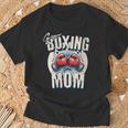 Uper Boxing Mom Guantes De Boxeo Y Boxeadores De Apoyo Cuello Camiseta unisex Regalos para ancianos