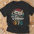 Vintage 1975 Cumpleaños 50 Años Cassette Lápiz Camiseta unisex Regalos para ancianos
