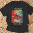 Vintage A Day Without Cranberry I Have No Idea クランベリー Tシャツ 高齢者への贈り物