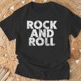 Vintage Grunge Old Rock & Roll Music Rock And Roll Tシャツ 高齢者への贈り物