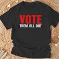 Vote Them All Out 投票 Tシャツ 高齢者への贈り物