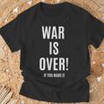 War Is Over If You Want It Tシャツ 高齢者への贈り物