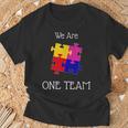 We Are One Team ジグソーパズル付き Tシャツ 高齢者への贈り物