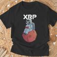 Xrpかわいい月の男暗号通貨電話トレーダー Tシャツ 高齢者への贈り物