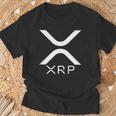 Xrpロゴ暗号通貨暗号 Tシャツ 高齢者への贈り物
