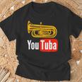 Youtuba おもしろ金管楽器 Tシャツ 高齢者への贈り物