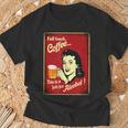 「Fall Back、Coffeeこれはアルコールの仕事だ」 おもしろプリント Tシャツ 高齢者への贈り物
