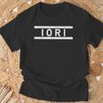 「Iori」ヘボン式「いおり」「イオリ」下の名前 ローマ字 名入れ 名乗り ラテン文字 綴り Tシャツ 高齢者への贈り物